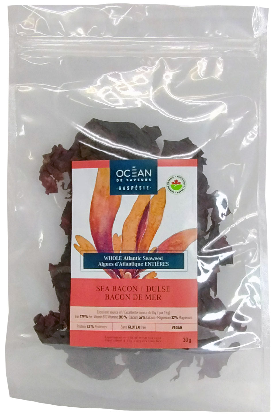 Whole Atlantic seaweed sea bacon 30g