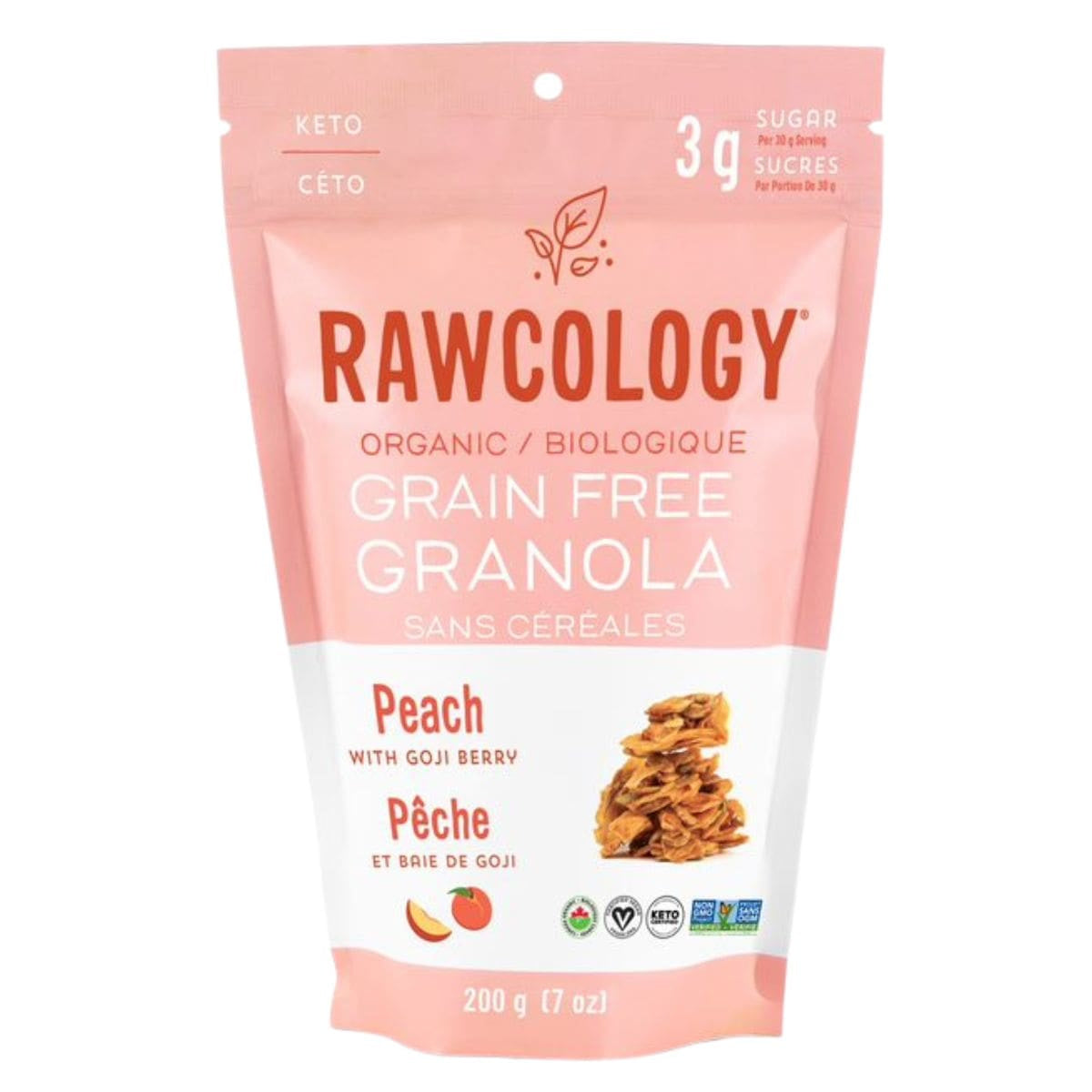 Granola aux pêches et baies de goji bio 200g