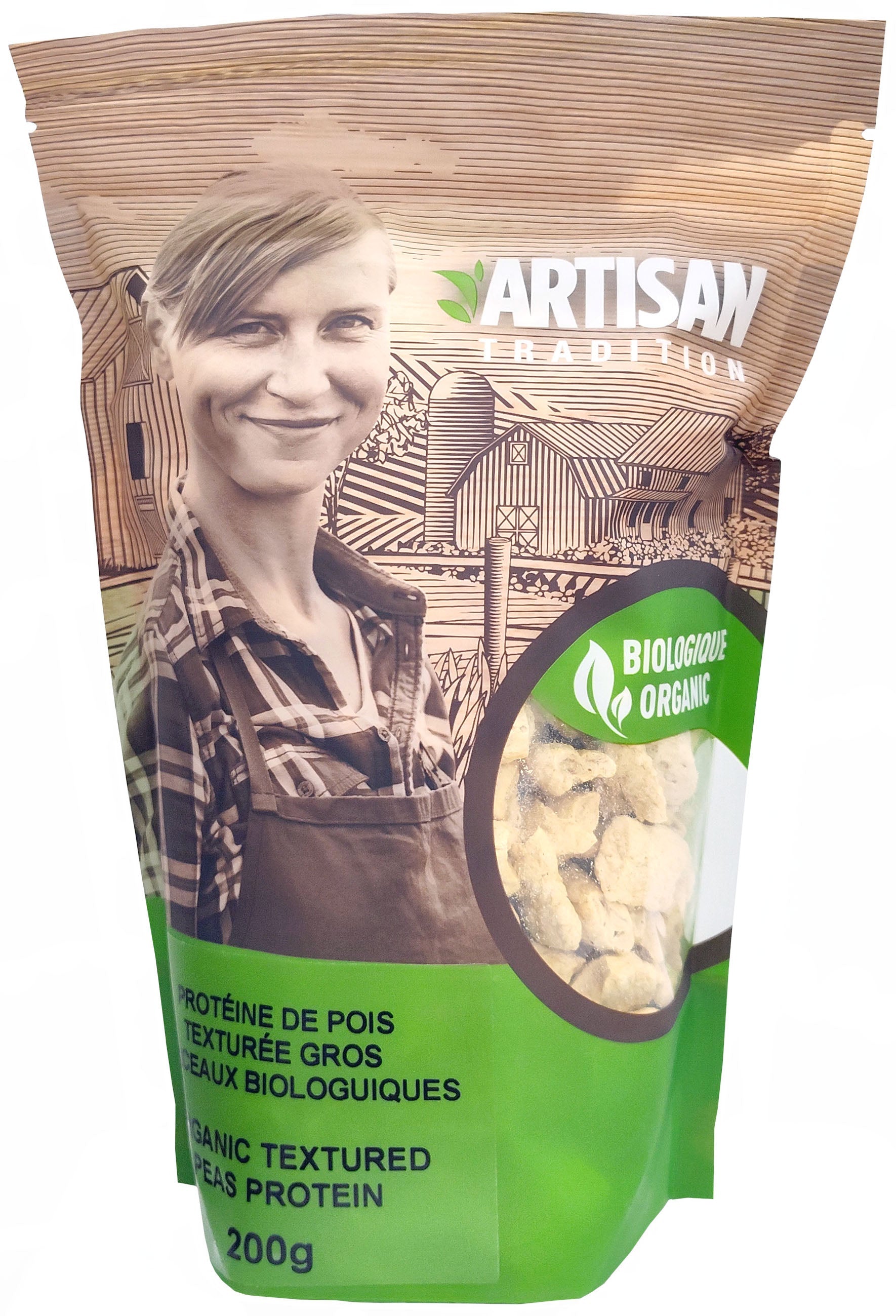 Protéines de pois texturées gros morceaux bio 200g