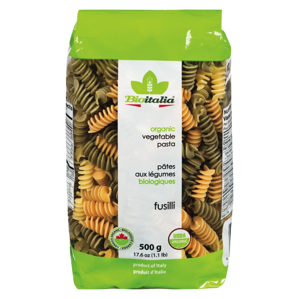 Pâtes fusilli légumes bio 500g