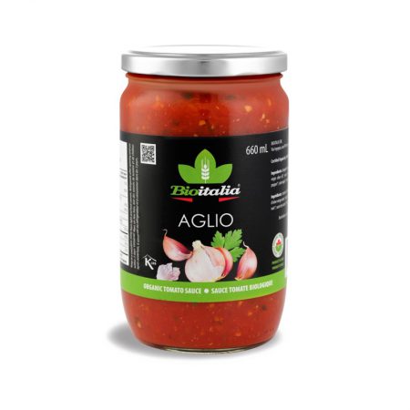 Organic aglio sauce 660ml