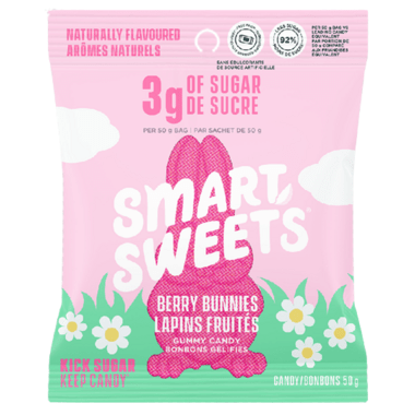 Bonbons lapins de baies 50g
DATE DE PÉREMPTION : 12 NOVEMBRE 2026