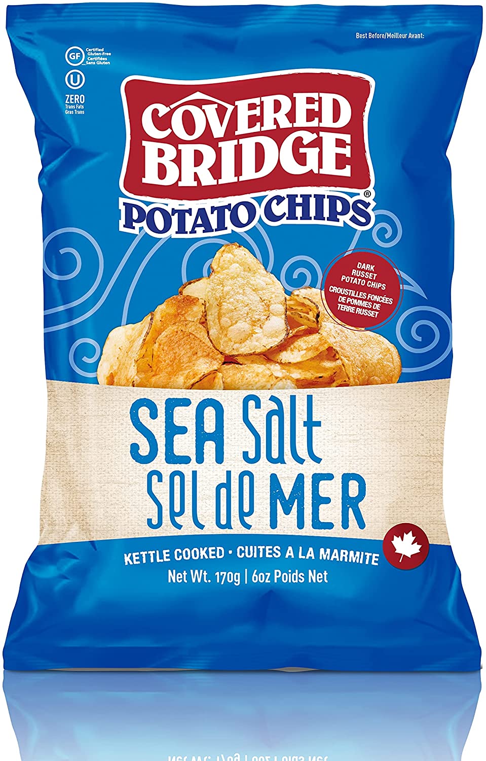 Sea salt potato chips 170g