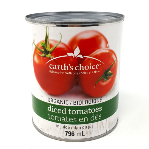 Organic diced tomatoes 796ml