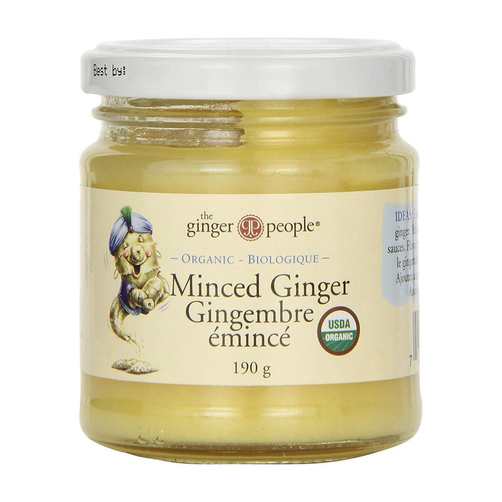 Organic minced ginger 190g