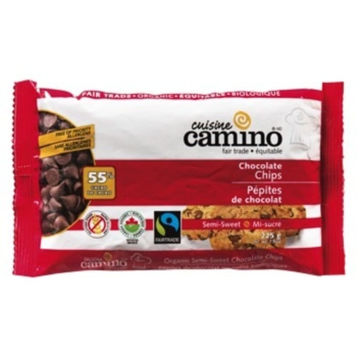 Organic semi-sweet chocolate chips 225g