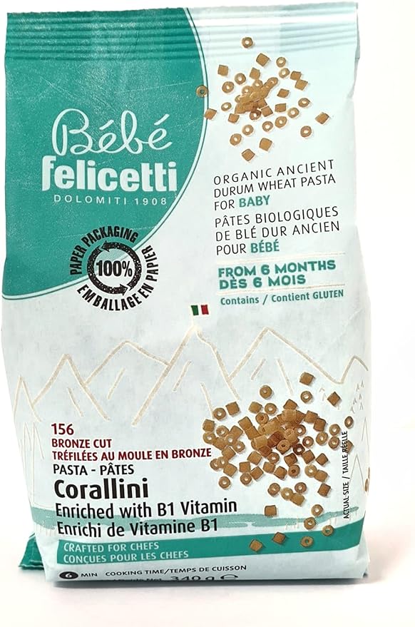 Pâtes corallini blé dur bio 340g