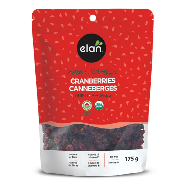 Organic dried cranberries 175g