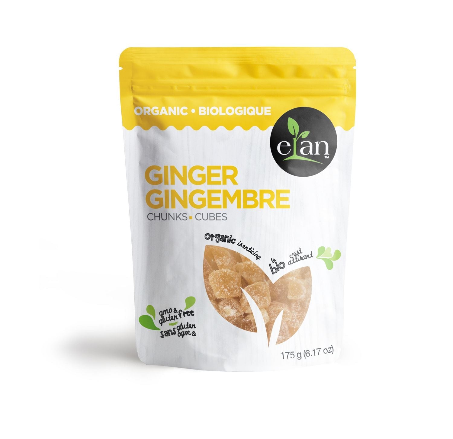 Organic cubed ginger 175g