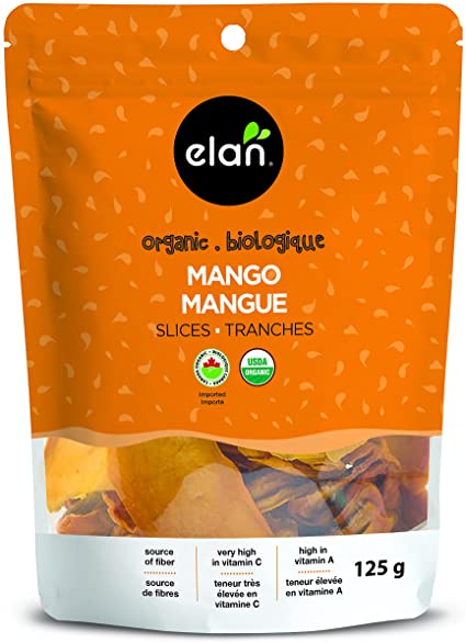 Organic sliced ​​mangoes 125g