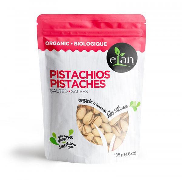 Organic salted pistachios 145g