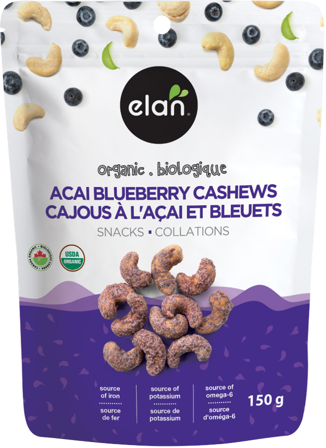 Cashews with acai and organic blueberries 150g
