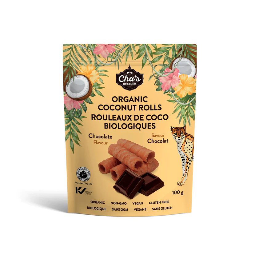 Rouleaux de coco au chocolat bio 100g