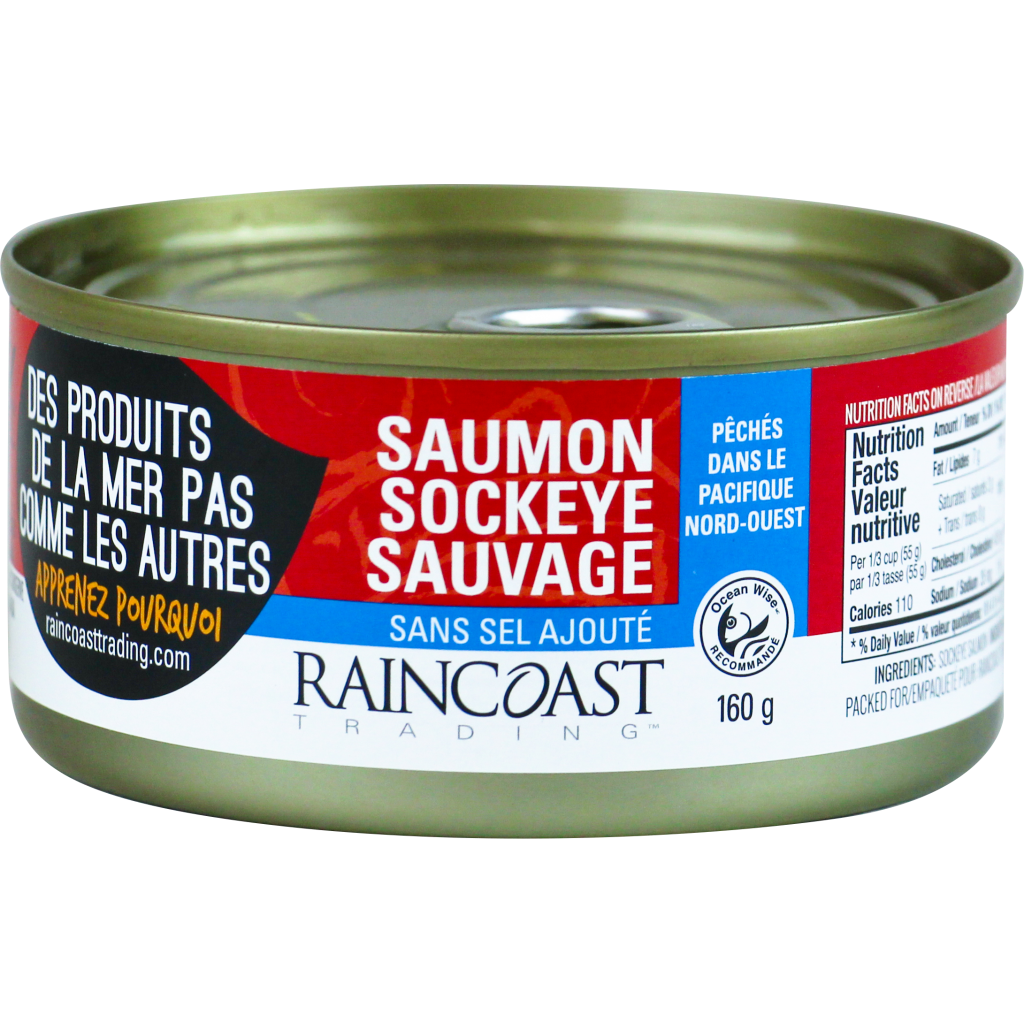 Saumon Sockeye sans-sel 160g