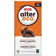 Organic caramel chocolate 80g