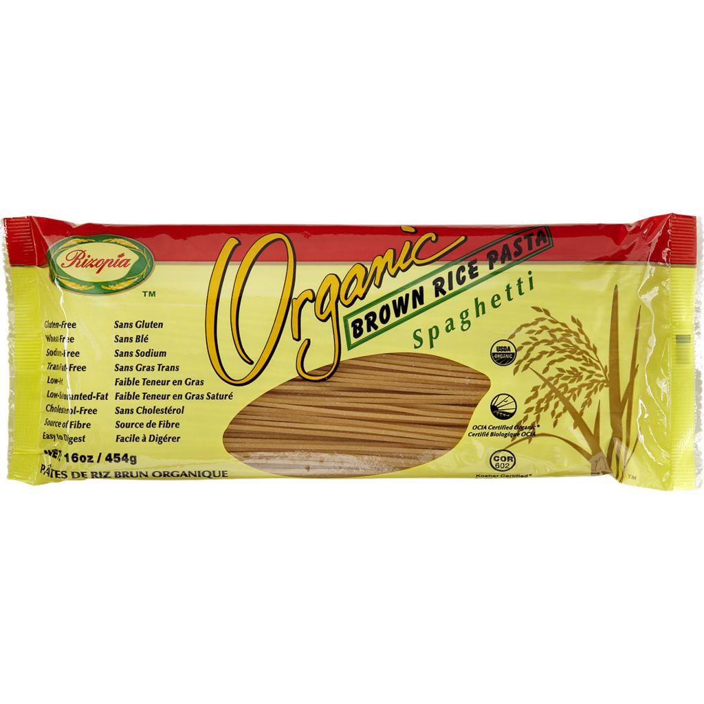 Gluten-free organic brown rice spaghetti pasta 454g