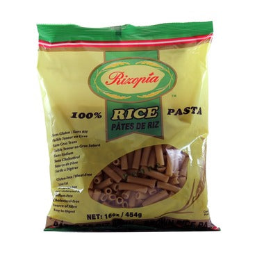 Pâtes penne de riz brun bio sans-gluten 454g