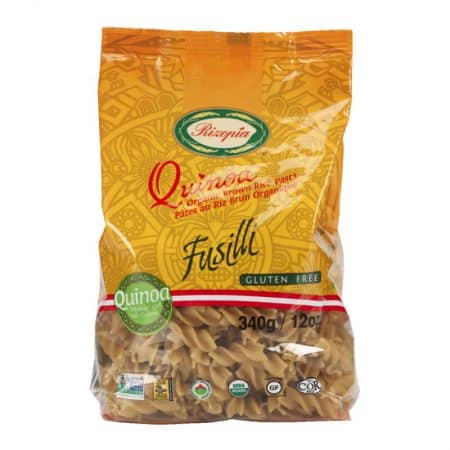 Pâtes fusilli de riz brun et quinoa bio 340g