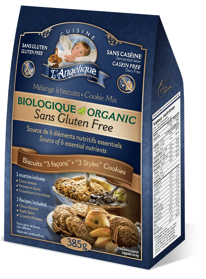 Organic "3 ways" cookie mix 385g