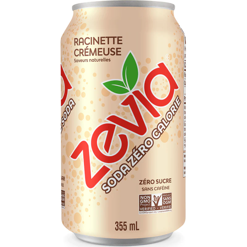 Soda zéro calorie racinette crémeuse 355ml