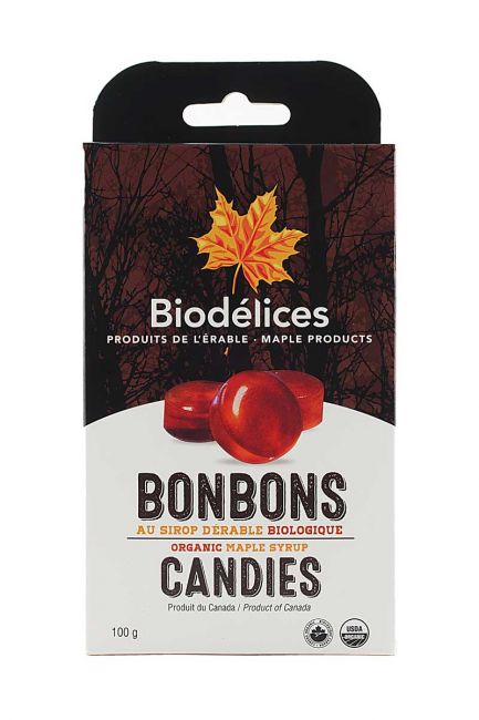 Organic maple candies 100g