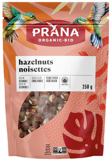 Organic raw hazelnuts 250g