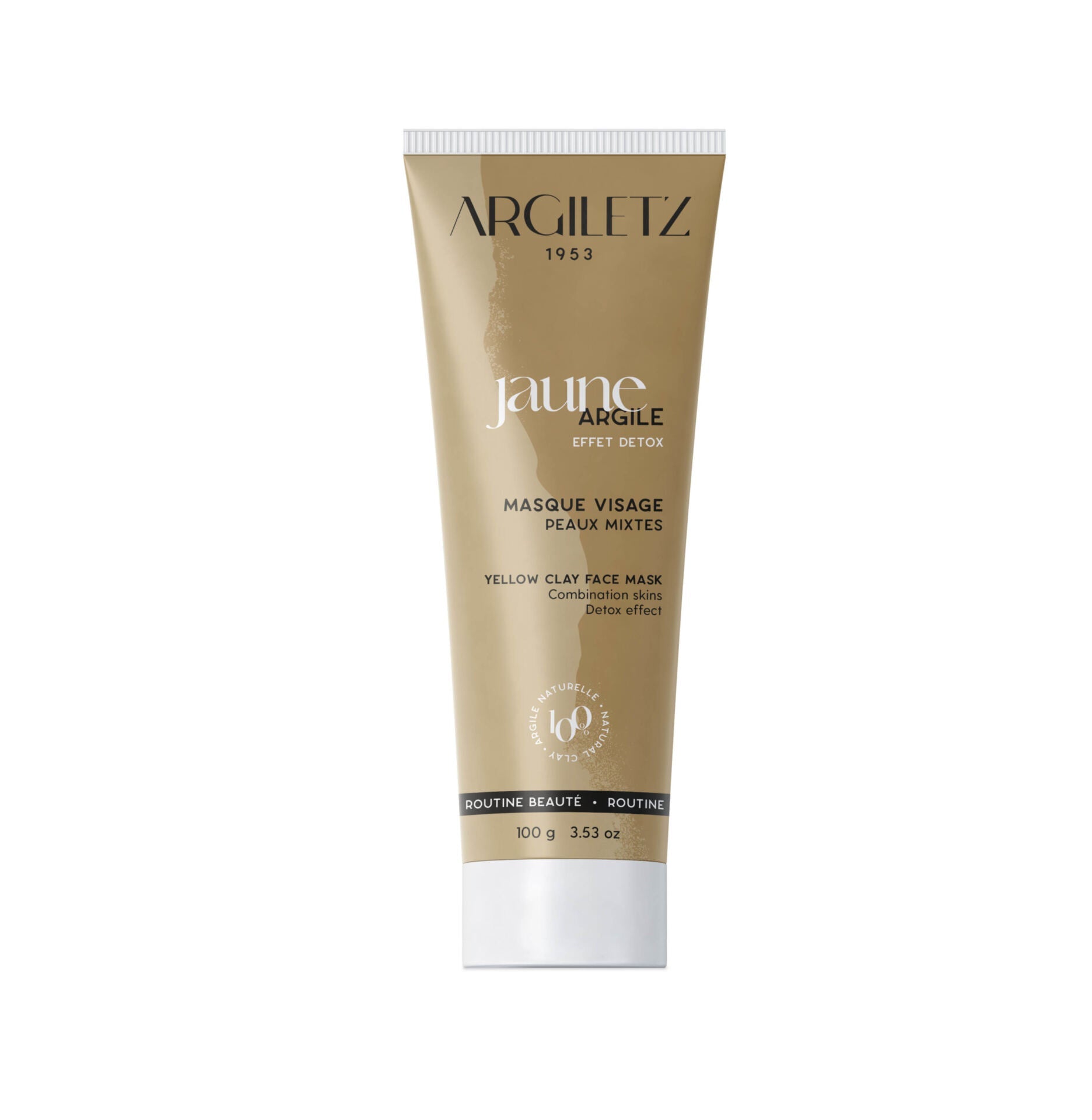 Masque argile jaune (visage, peau mixte)  100g