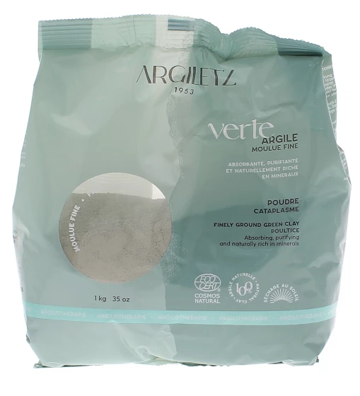 Argile verte moulue fine 1kg