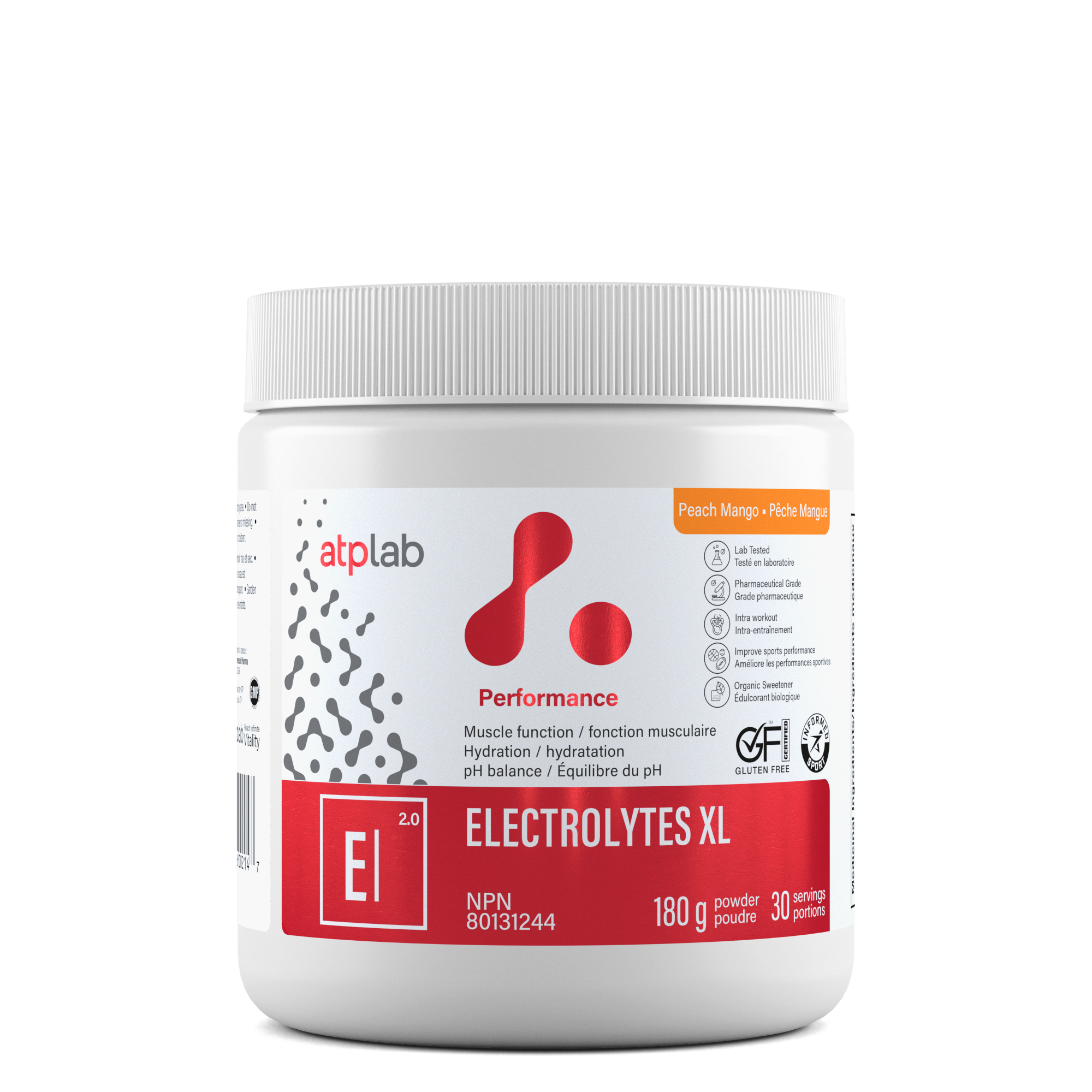 Electrolytes XL (pêche / mangue) 180g