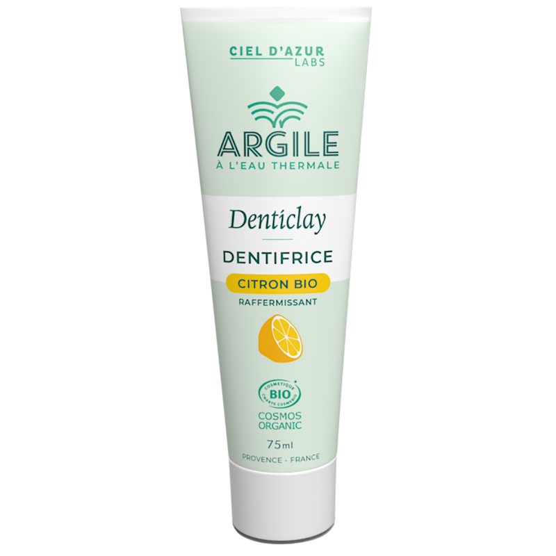 Organic lemon clay toothpaste (firming) 75ml