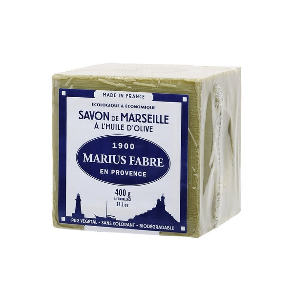 Savon cube vert huile d'olive 400g