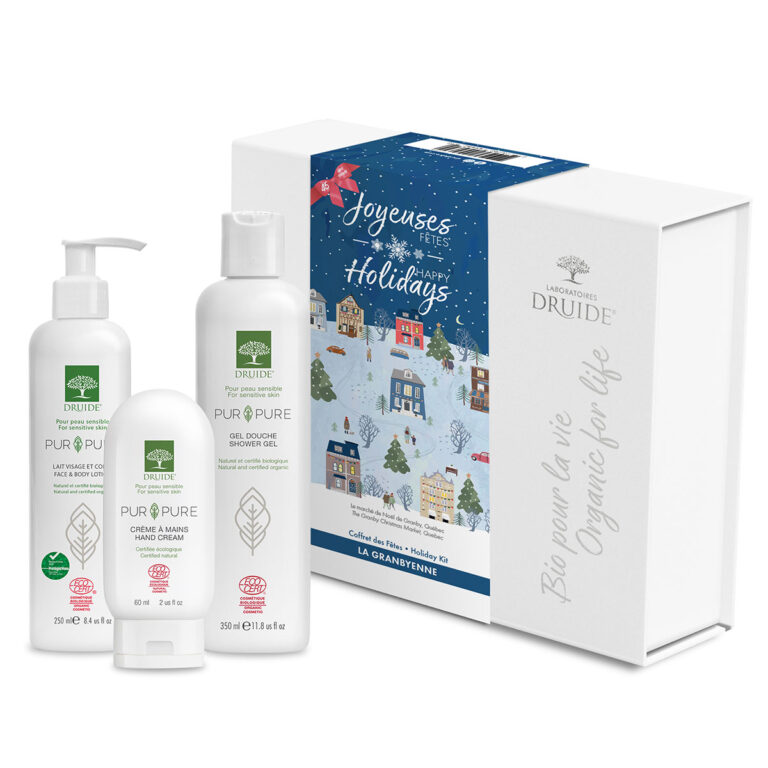 La Granbyenne (lait visage 250ml, crème à main 60ml, gel douche 350ml gamme Pur et Pure) 1coffret