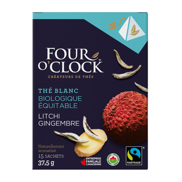 Thé blanc au gingembre et litchis  bio 15's