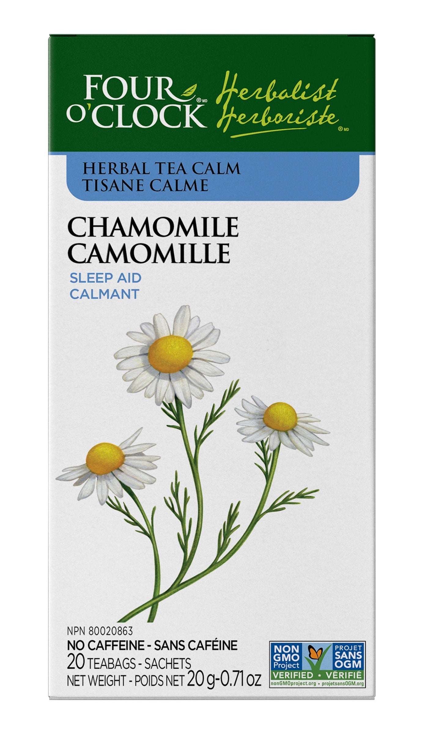 Tisane calme camomille 20s