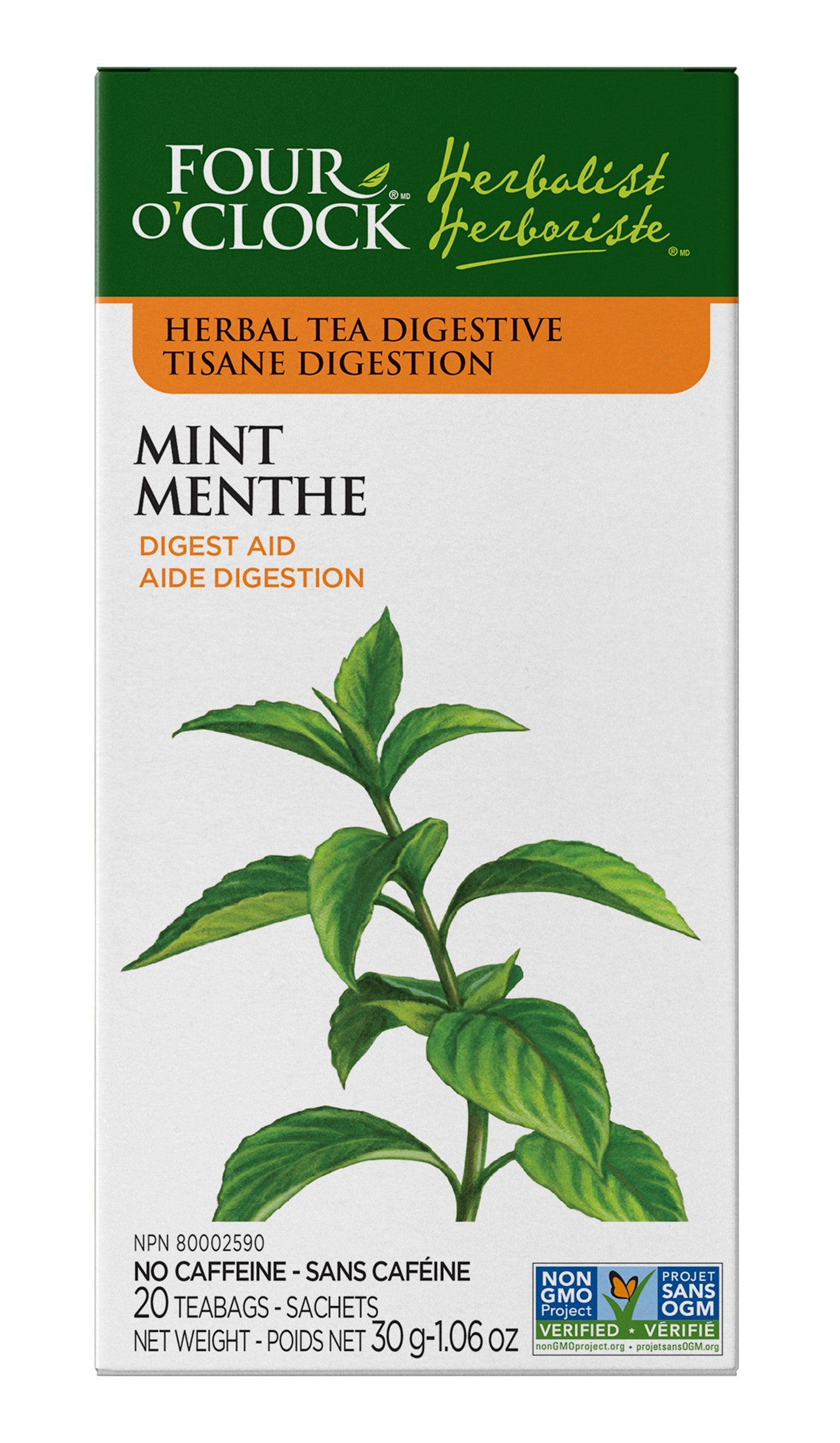 Tisane digestion menthe 20s