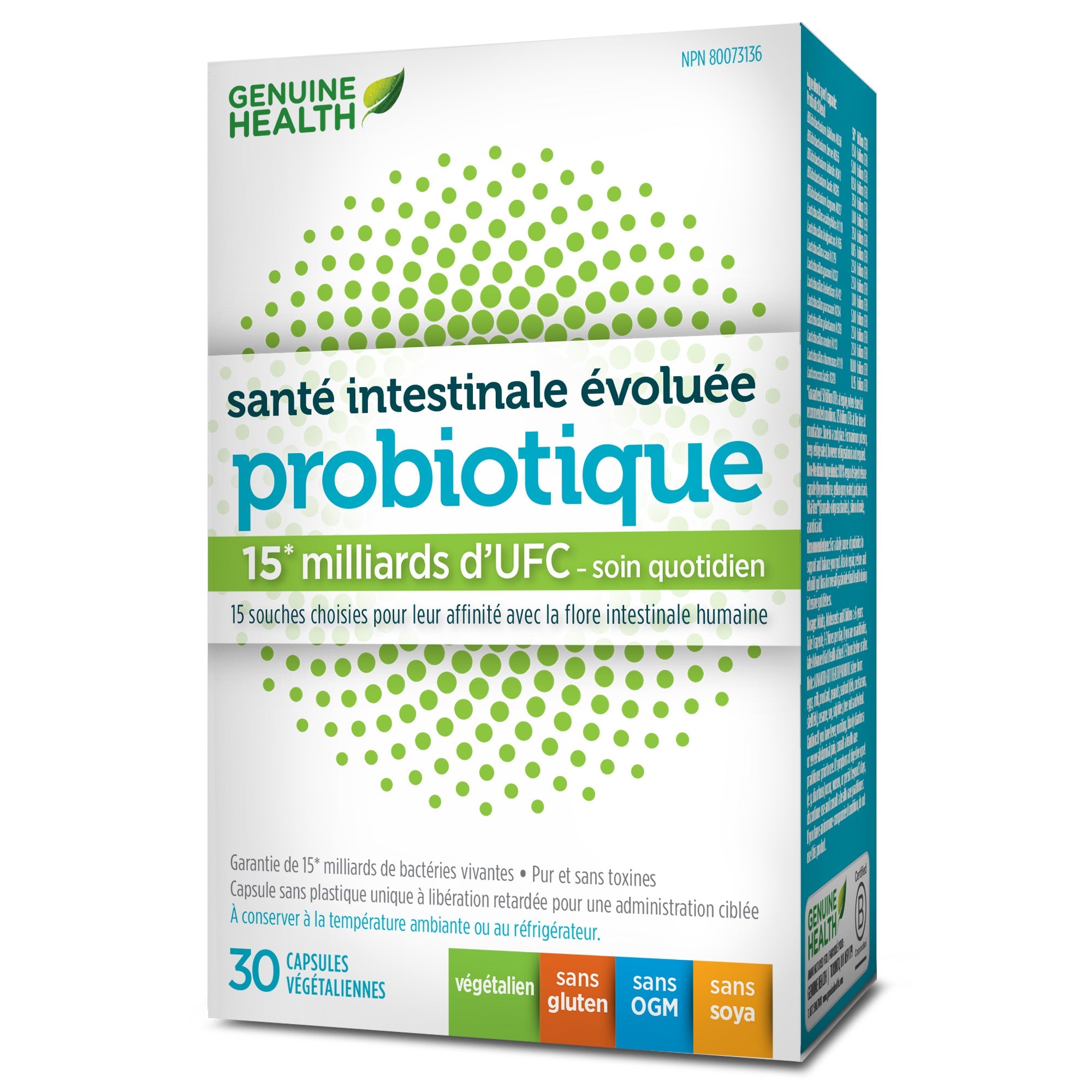 Probiotiques (15 milliards d'UFC) 30caps