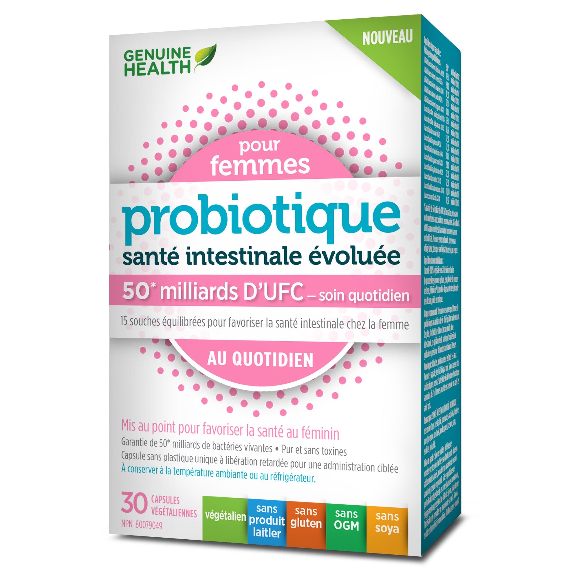 Probiotique pour femmes (50 milliards d'UFC) 30caps