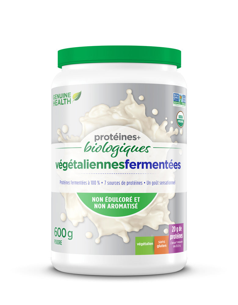 Protéines + Biologiques Végétaliennes Fermentées (sans saveur ) 600g