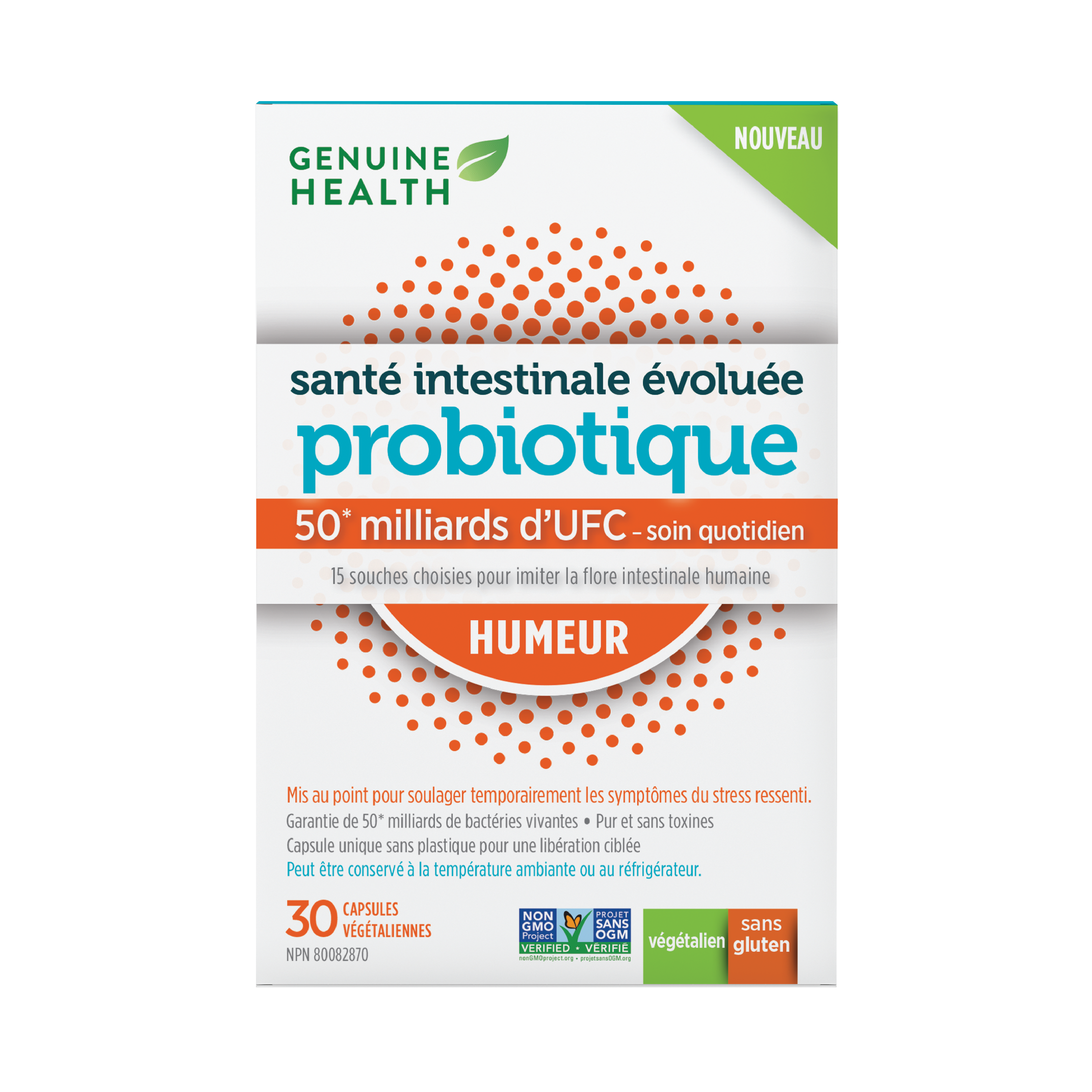 Probiotique (50 milliards d'UFC) humeur  30vcaps