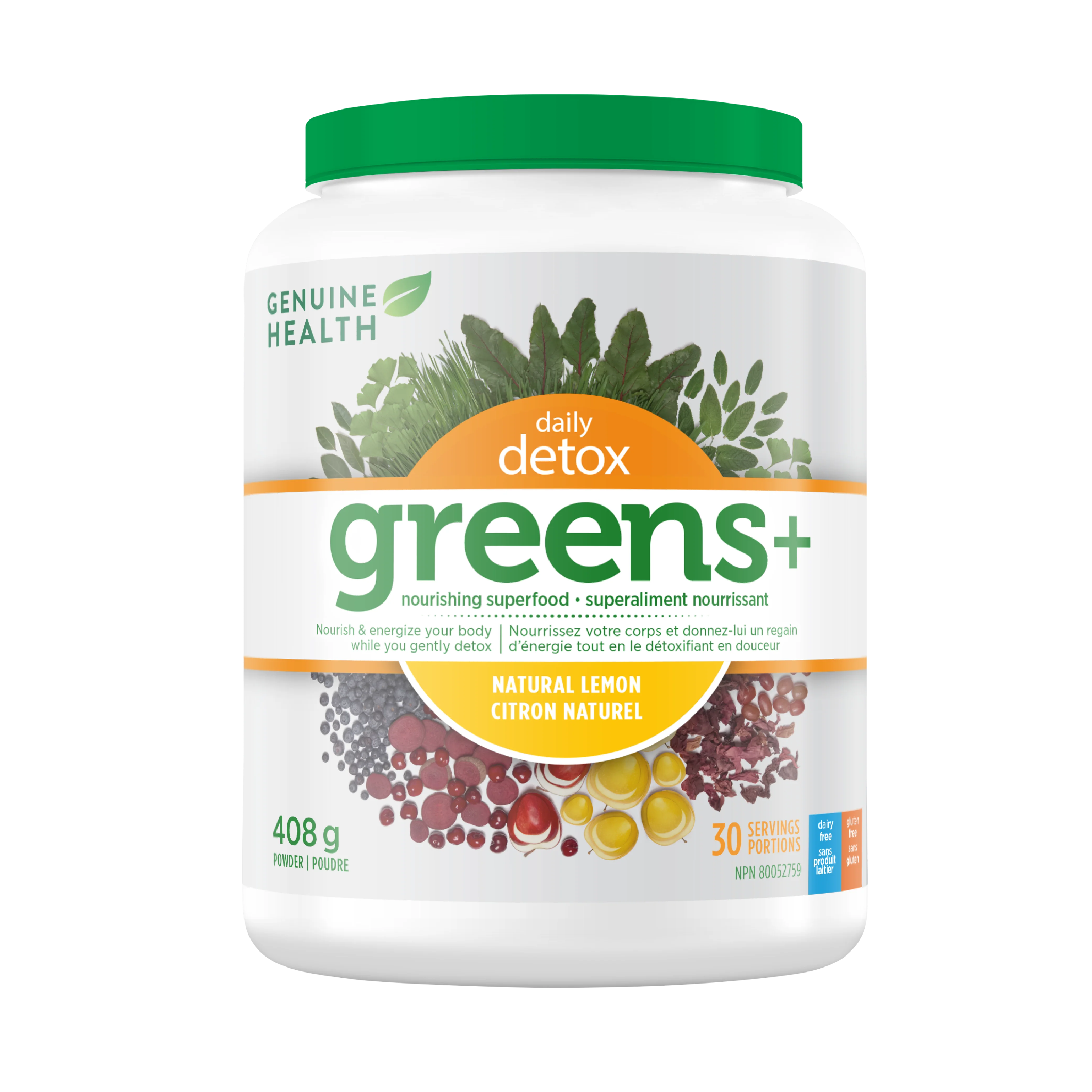 Greens+ daily detox (citron) 408g