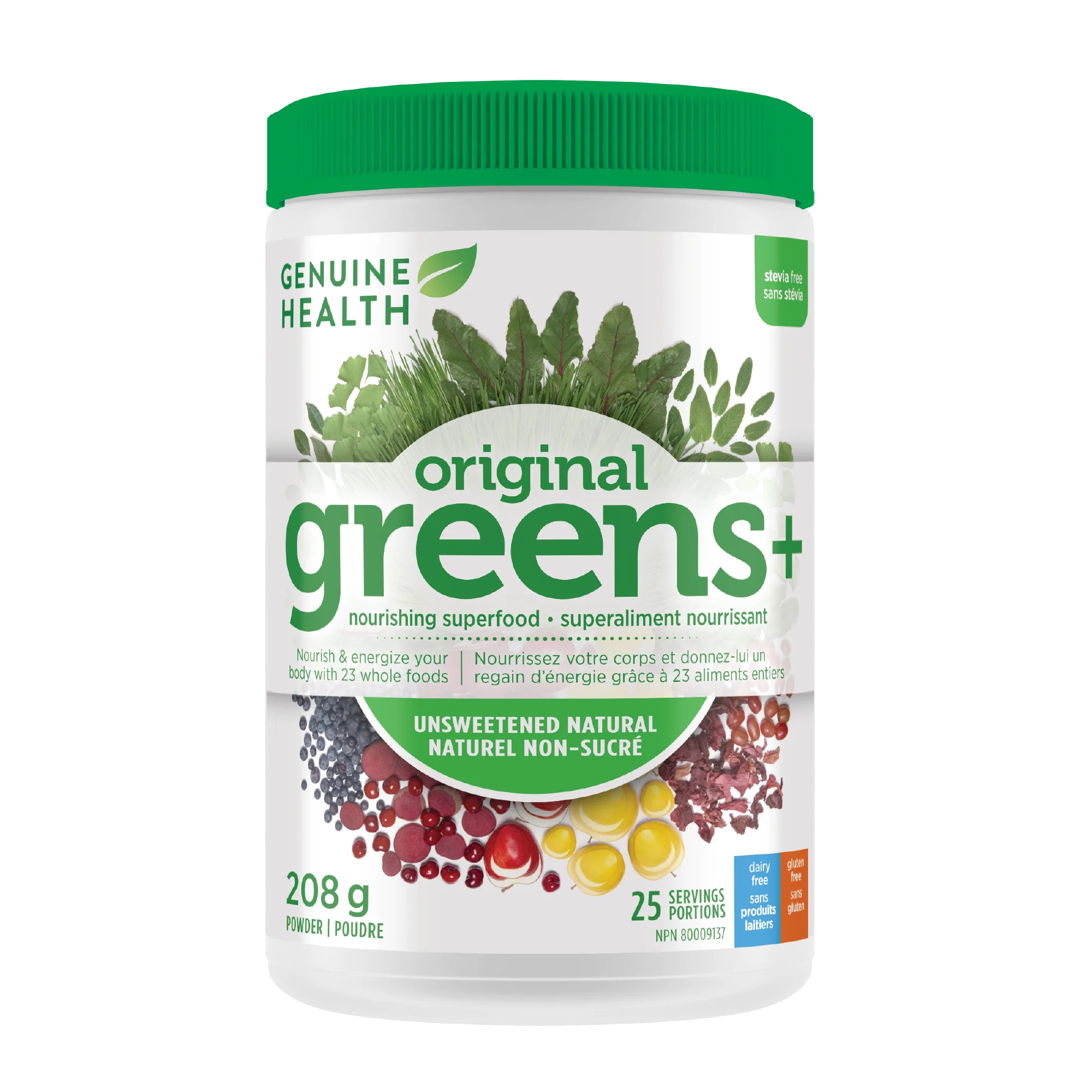 Greens+ (naturel non sucré) 208g