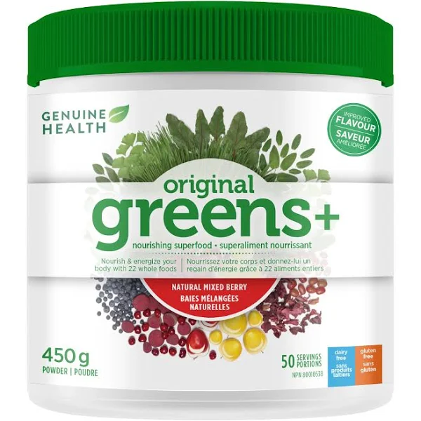 Greens+ aux baies mélangées naturelles 450g