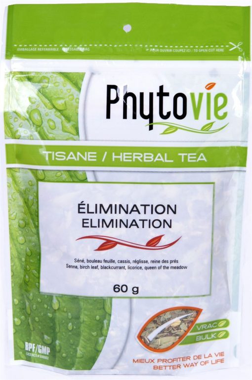 Elimination herbal tea (allows the body to better eliminate toxins) 60g