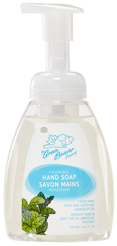 Organic fresh mint soap in foaming pump 250ml