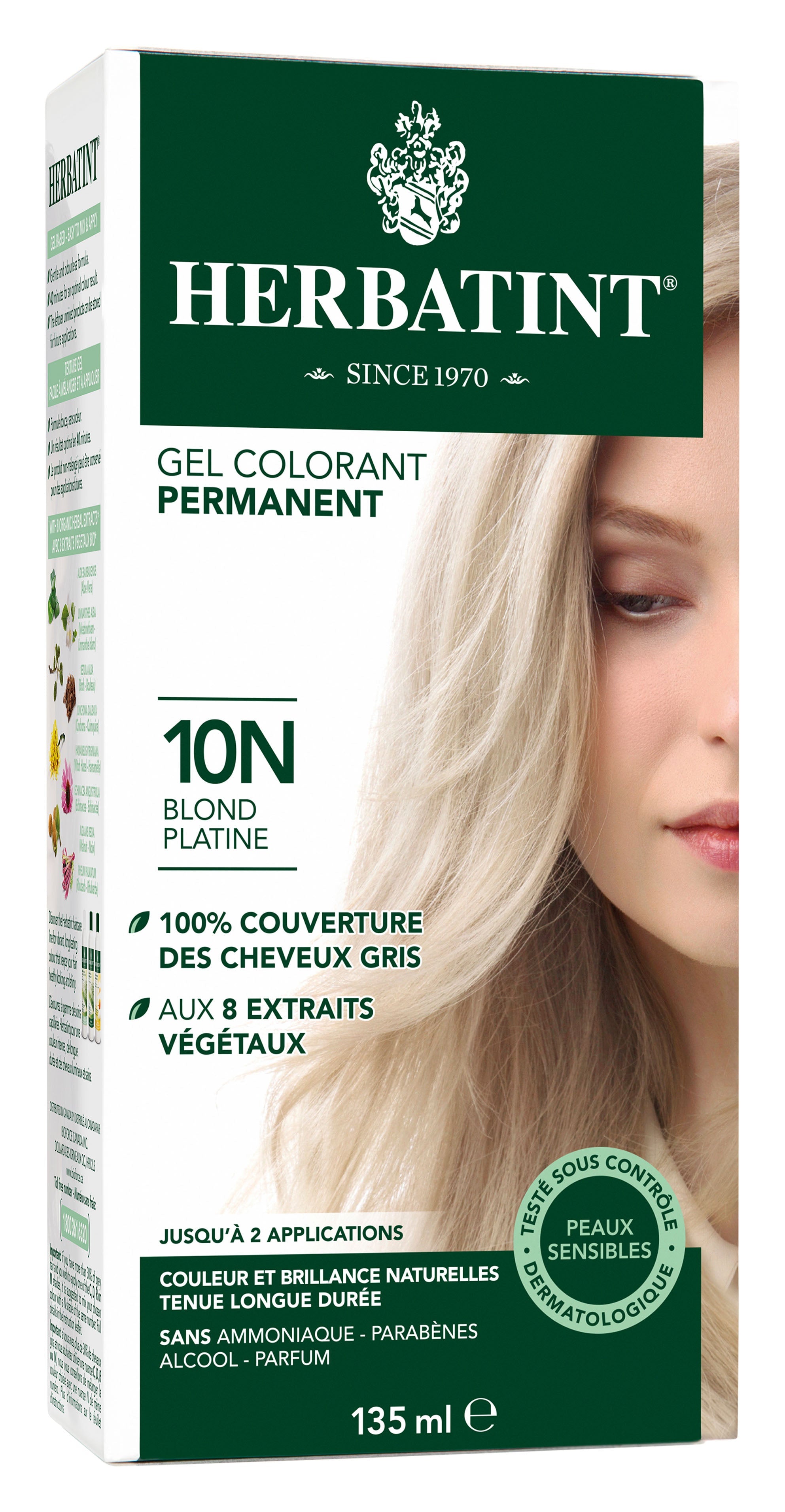 Teinture 10N Blond platine 135ml