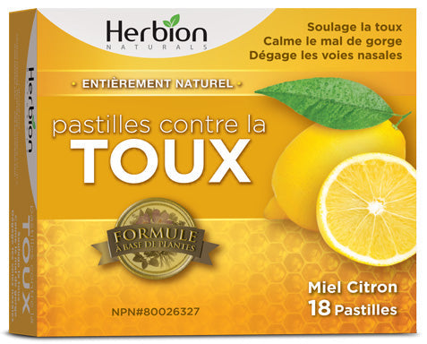 Pastilles citron et miel 6x18 pastilles