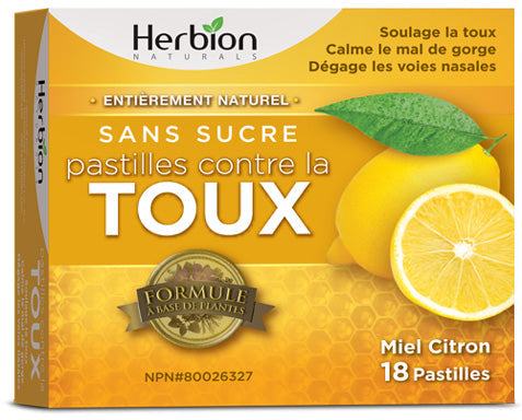 Pastilles sans sucre saveur citron et miel 6x18 pastilles