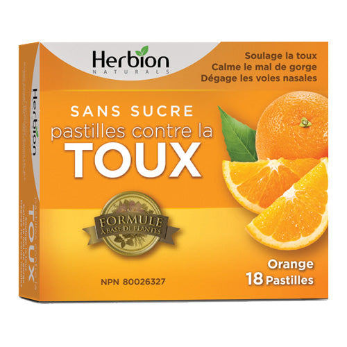 Pastillessans sucre saveur d'orange 6x18 pastilles