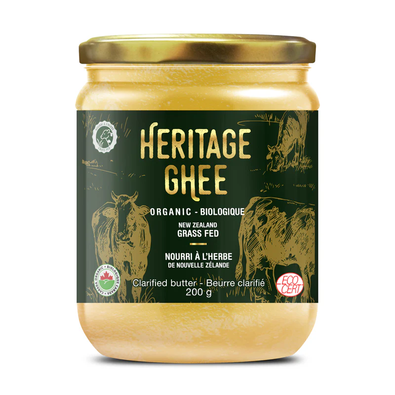 Beurre ghee clarifié nourri à l'herbe bio  200g