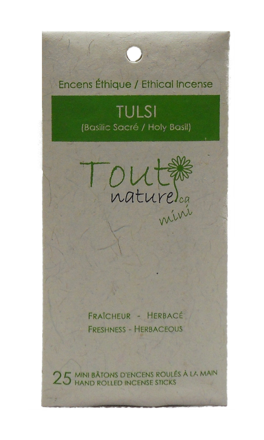 Mini-bâtonnets encens tulsi 25un